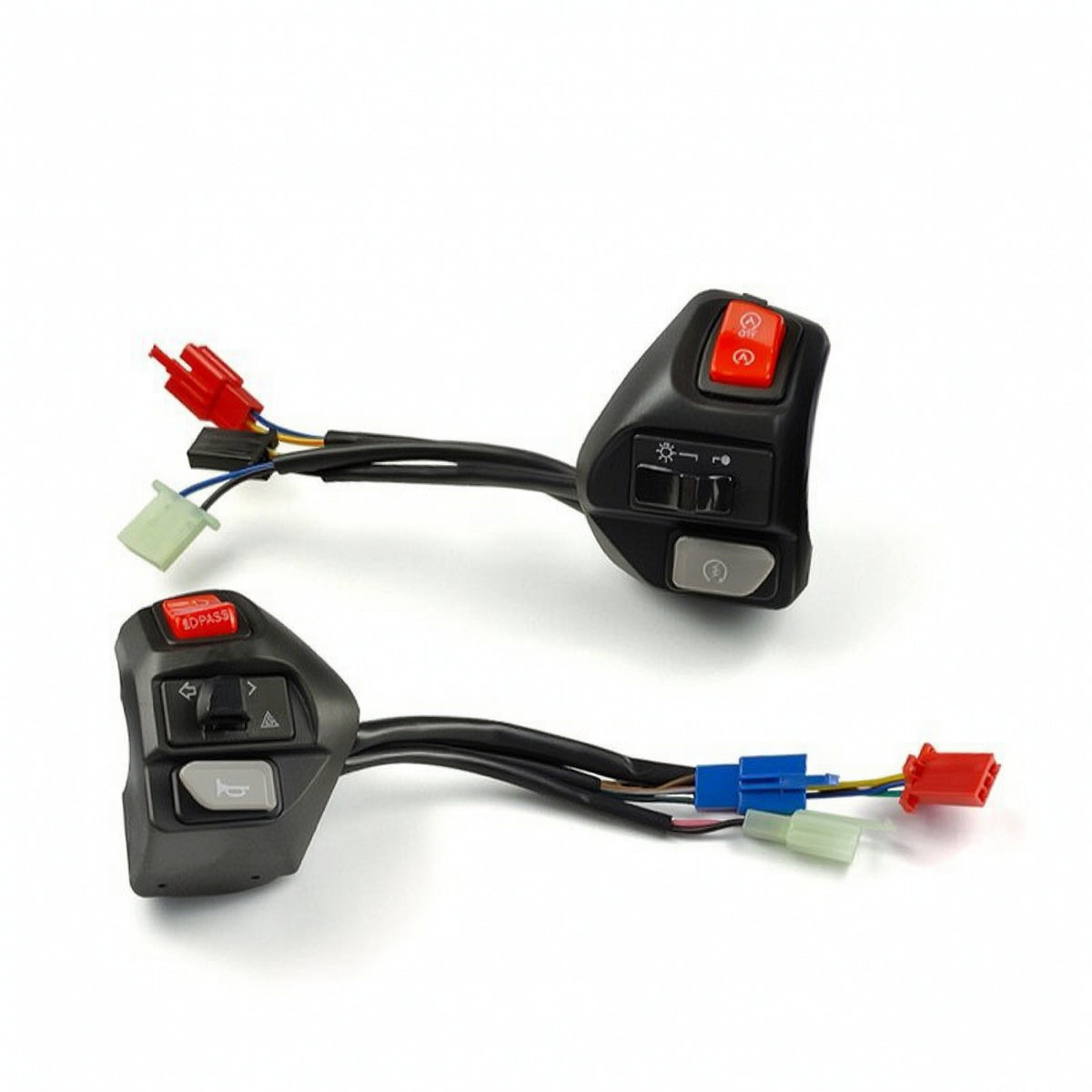 Reliable Motorcycle Handlebar Switch with Wiring Harness Wired Handlebar Switch with Wiring Harness Multifunctional Easy Installation for Mechanics