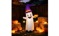 Inflatable specters with Witch Hat Weather-Resistant specters Inflatable with Lantern Yard Decoration for Porch