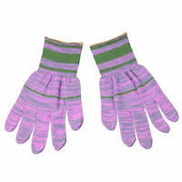 Knitted Work Gloves Non-Slip Two-Tone Work Gloves Breathable for Factory Workers
