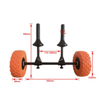 Base Kayak Trailer Wide Tires Kayak Cart with Wheels Foldable Boat Transport Transport Trolley for Beach, Outdoor