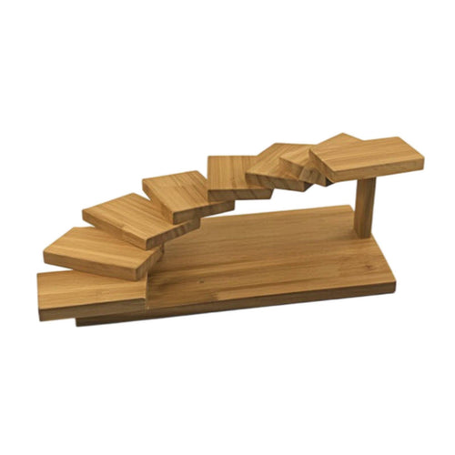 Serving Display Stand Steps Finish Serving Tray with Legs Elevated Tiered Food Riser for Caterers, Banquets
