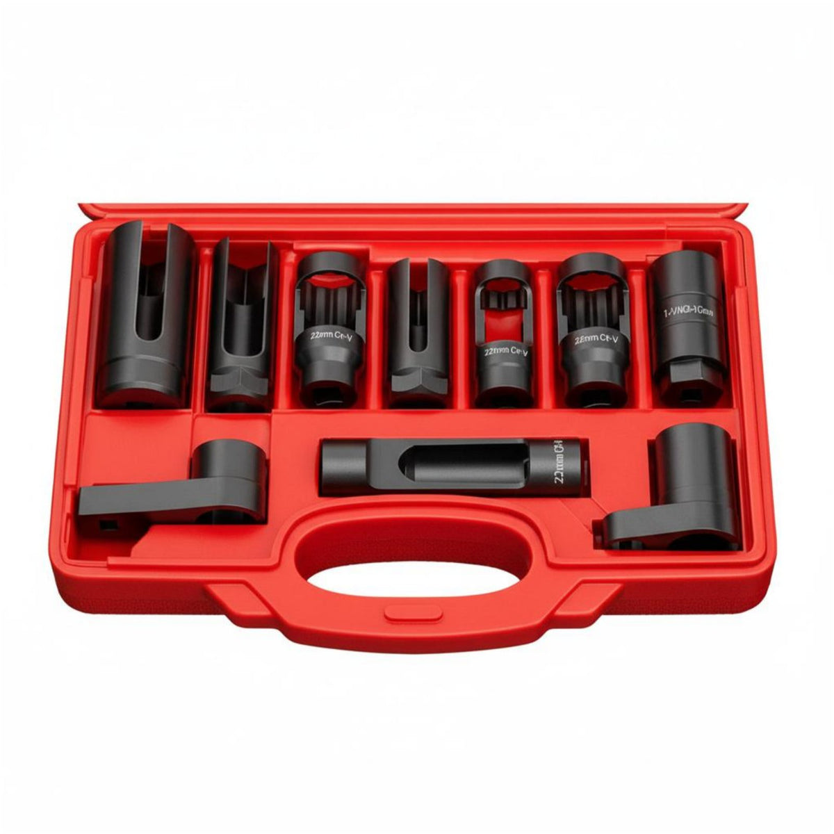 Professional Grade O2 Sensor Removal Tool Kit Universal Fit Air-Fuel Sensor Socket Set Heavy Duty Carrying Case Included for Garage