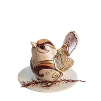 Bohemian Bird Resin Figurine - Vintage Animal Statue