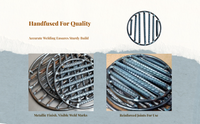 Round Threaded Steel Grate, Firewood Stove, Rural Kitchen