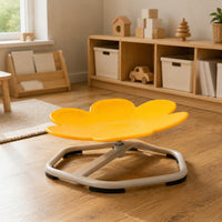 Flower Balance Chair Early Education Flower Shape Rotating Seat Coordination Training Children's Swivel Balance Stool for Kids, Sensory Space