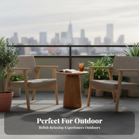 Waterresistant Small Round Accent Table sunlight-resistant Round Tripod Table Nordic Design outsidedoor Furniture Weather Resistant for Apartment Dwellers, Decor lovers, Balcony, Garden, Living Room, Backyard