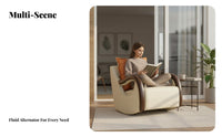 Upholstered Rocking Chair Comfortable Upholstered Highspine reclining chair Reclining Function Indoor Furniture for Parents, Living Room, Bedroom, study corner