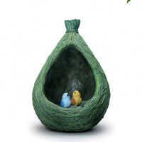 Hanging Birdhouse Outdoor Resin Birdhouse Easy to Hang for Tree Branch, Patio
