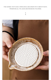 Ceramic Garlic Grater and Mincer for Kitchen Use