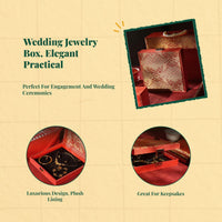 Plush jewelry box for keepsakes