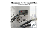 2 Pieces Mountain Bike Fenders Long-Lasting Adjustable Bike Mudguards Adjustable Cycle Fenders Lightweight Cycle Mudguard Set