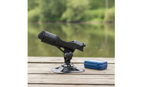 Pivoting Fishing Rod Holder with Base Secure Rod Holder with Deck Mount Long-Lasting Hardware Handshands-off for Anglers