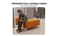 Rectangular End-of-Bed Stool Sturdy long-lasting Upholstered Bench Easy Assembly