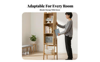 Space-Saving Design Narrow Ladderdesign Shelving Shelving System accessibleShelf Reach Bookcase Multifunctional Storage Rack Large Capacity for Book Lovers, Apartment Dwellers, Homeowners, Study Room, Home Office, Small Areas, Entryway