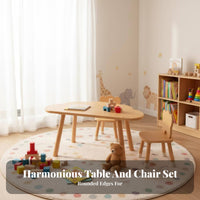 2 Pieces Multi-Activity Table and Chair Set Sturdy & Safe childs' Furniture
