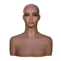 欧美热销假发头模 半身双肩假发模特头假人展示头模支架mannequin