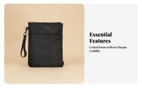 Slim Zipper Pouch Carry Item Smooth Finish Organized