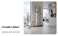 Space-Saving Tip-out Shoe Cabinet Ultra-Thin Design Flip Drawer Shoe Organizer Easy Assembly Household Furniture Strong Load-Bearing for Apartment Dwellers, Homeowners, Families, Behind Door, Hallway, Living Room, Bedroom