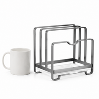 Lid Stand, Frying Pan Rack, Lid Storage Rack, Cabinet Storage, Stove Side Rack, Organization, Space-saving