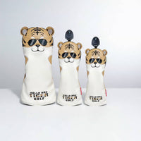 Tiger Driver Headcover Easy On and Detach Tiger Sport Headcover Creature Sport Club Cover Adds Character Embroidered Design