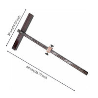 2-in-1 Glass Tile Cutter High Accurate T-Handle Glass Cutter for Renovation, Construction