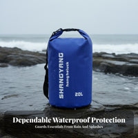 Long-Lasting 500D PVC Waterproof Dry Bag Floats on Water Roll Top Dry Sack Lightweight & Compact for Boaters, Kayakers, Rafting, Boating
