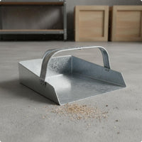 Galvanized Dustpan Reflective Metal Dust Pan Heavy Duty