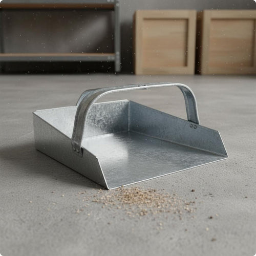 Galvanized Dustpan Reflective Cleaning Tool Riveted