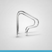 2 Pieces Rustproof Pool Handrail Corrosion-Resistant Swimming Pool Handrail Cylindrical Hardware Sturdy for Hotel Operators