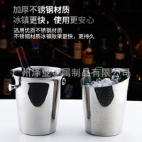 北欧不锈钢冰桶冰块桶不锈钢香槟桶酒店酒吧高颜值冰镇红酒啤酒桶