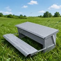 Chicken Poultry Feeder Foot-operated 5L Large Capacity Feed Container With Lid Feed Waste Prevention Outdoor Use 51x20.6x19cm