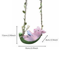 Resin Creature Swing Ornament Garden Decoration for Balcony