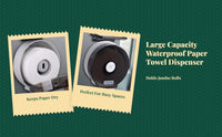Wall Mounted Tissue Box Holder, Waterproof, Large Capacity