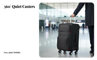 Soft-Sided Suitcase Multiple Carry Handles Softside Luggage