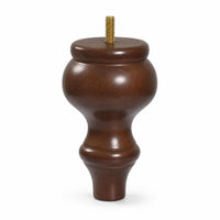Solid Wood Furniture Leg Walnut Finish Wooden Legs Heavy Duty for Coffee Table