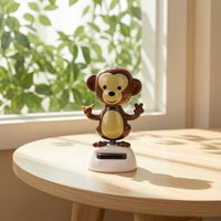 Wobbling Solar-Powered Dancing Monkey Cute Solar Monkey Ornament Lightweight Figurine Decorative for Drivers