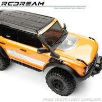 RCDream 1/10 Snorkel and Rearview Mirror with Turn Signal for TRX4 Bronco Simulation Upgrade Parts