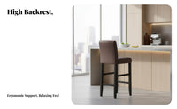High Stool with supportrest Sturdy Frame High Chair with supportrest Non-Slip Feet
