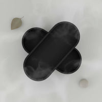 2 Pieces Oval Tray Rounded Rectangle Vanity Tray Decorative