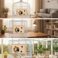 Bird Cage House Sheltered Pet Supply Environmentally Conscious for Aviary