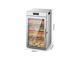 Built-in Light Stainless Steel Food Dehydrator Mesh Trays Countertop Food Dehydrator