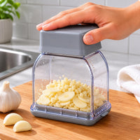 Manual Garlic Chopper Compact Handheld Garlic Mincer Stainless Steel