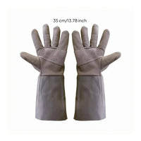Gauntlet Gloves Puncture Resistant Guarding Gear Reinforced Stitching