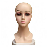 Mannequin Head Display Form Smooth Surface Hairpiece Display Head Easy to Use Sturdy