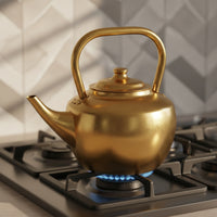 Tea Kettle Fast Heating Tea Pot with Lid Heat Protected Cookware for Kitchen