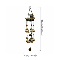 Resin Owl Chime Gift Choice Owl Wind Chime Soothing Melodic Garden Decor for Patio, Porch