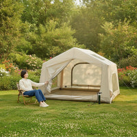 Quick Setup Inflatable Cabin Tent Water-Resistant Inflatable Tent Windproof Camping House Sturdy for Families