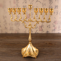 Metal Nine-Branch Candelabra for Wedding and Event Decoration