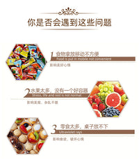 Luxury Boat-Shaped Glass Fruit Basket with Dividers
