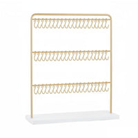 3-Tier Jewelry Display Stand Freestanding 60-Hook Bracelet Holder Untangled Necklace and Earring Display Rack for Retailers, Dresser Top, Boutique